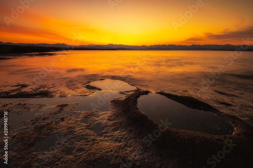美しき海岸の朝