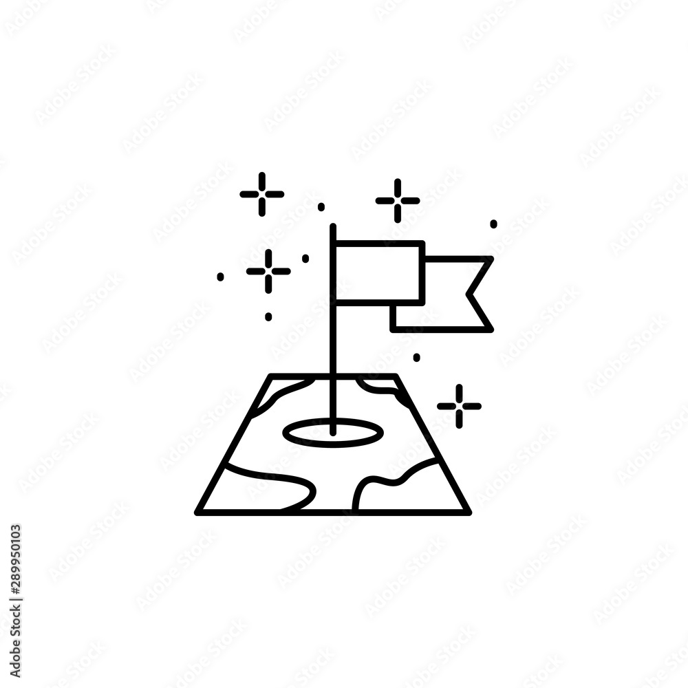 Flag, map icon. Element of geography icon Flag, map icon. Element of geography icon