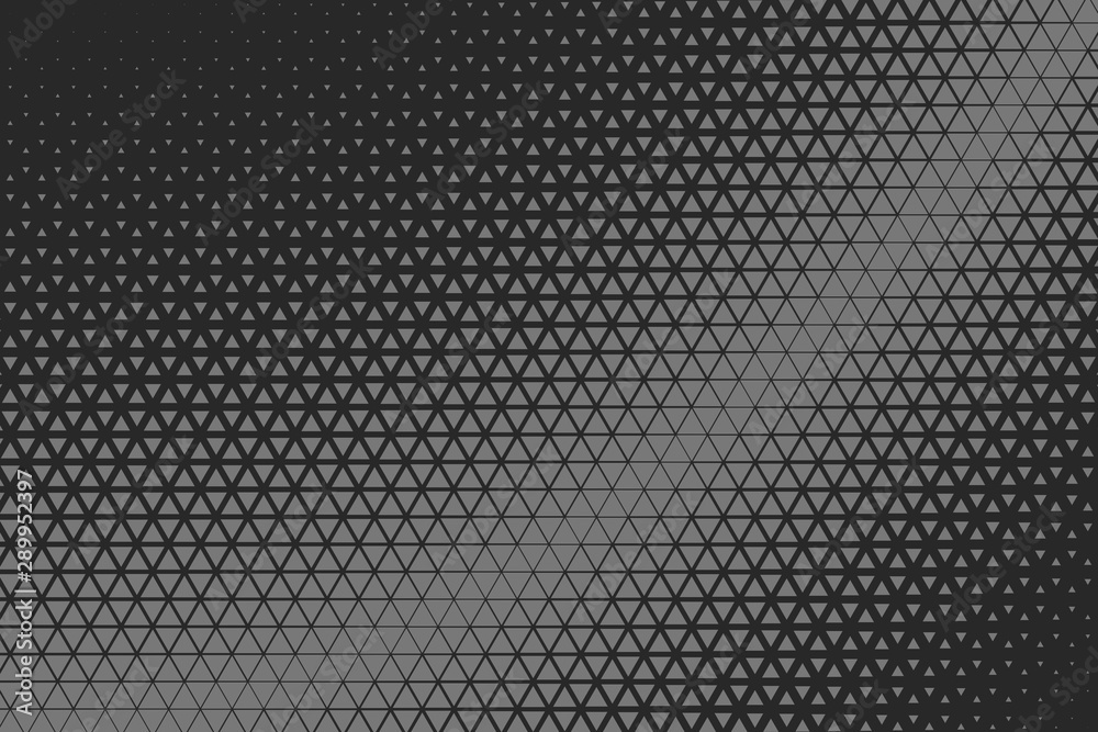 Obraz premium Dark Gray Descending Triangular Pattern (Half Parabolic, Dark) 