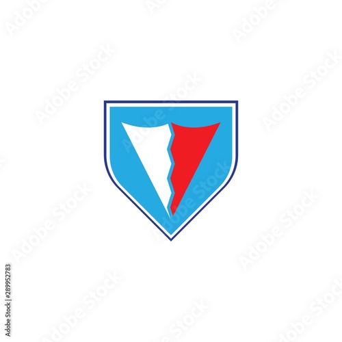 Shield logo template vector illustration Free Download Shield logo template vector illustration - GFXLoad