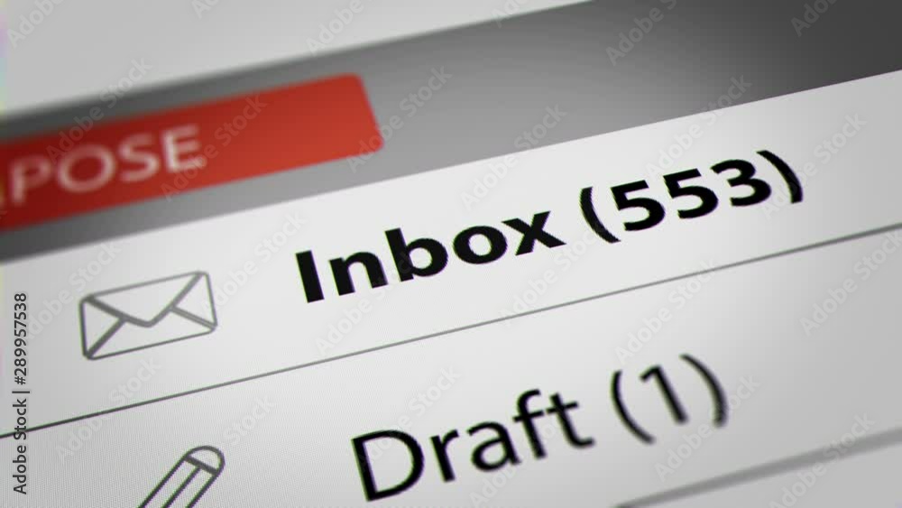 Inbox Mail Counter Counting Up.