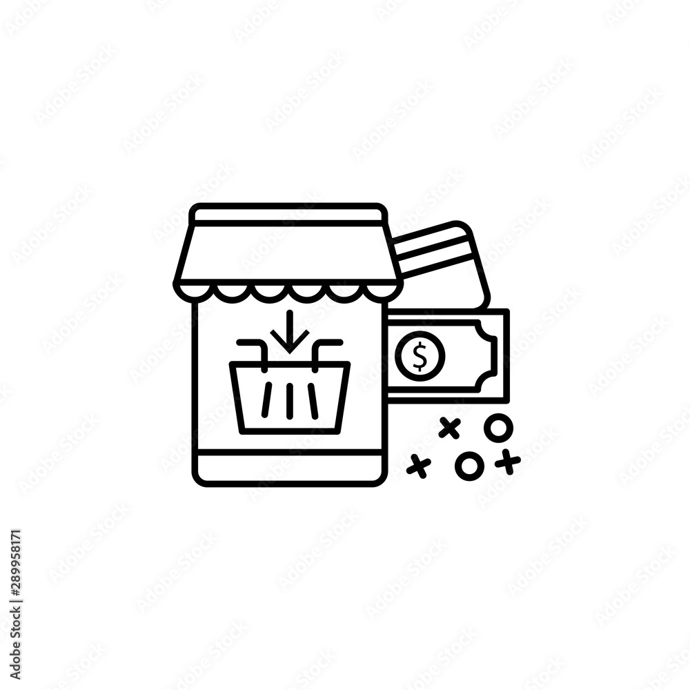 Debit card payment icon. Element of online shopping icon Debit card payment icon. Element of online shopping icon