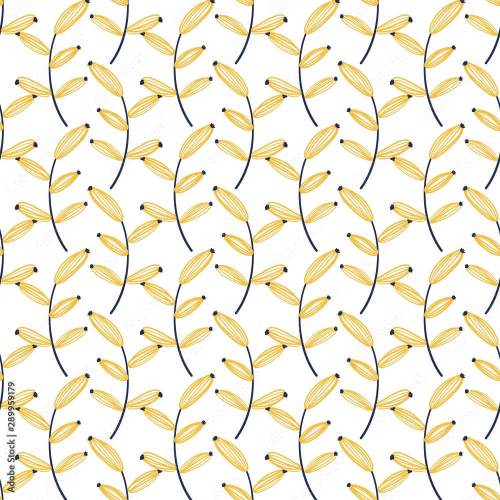 Cartoon hand drawn leaves seamless pattern background. Design for fabric, wrapping, textile, wallpaper, apparel. Cartoon hand drawn leaves seamless pattern background. Design for fabric, wrapping, textile, wallpaper, apparel.