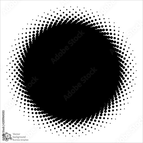 Vector Graphics,Screen Dot, Halftone Circle
