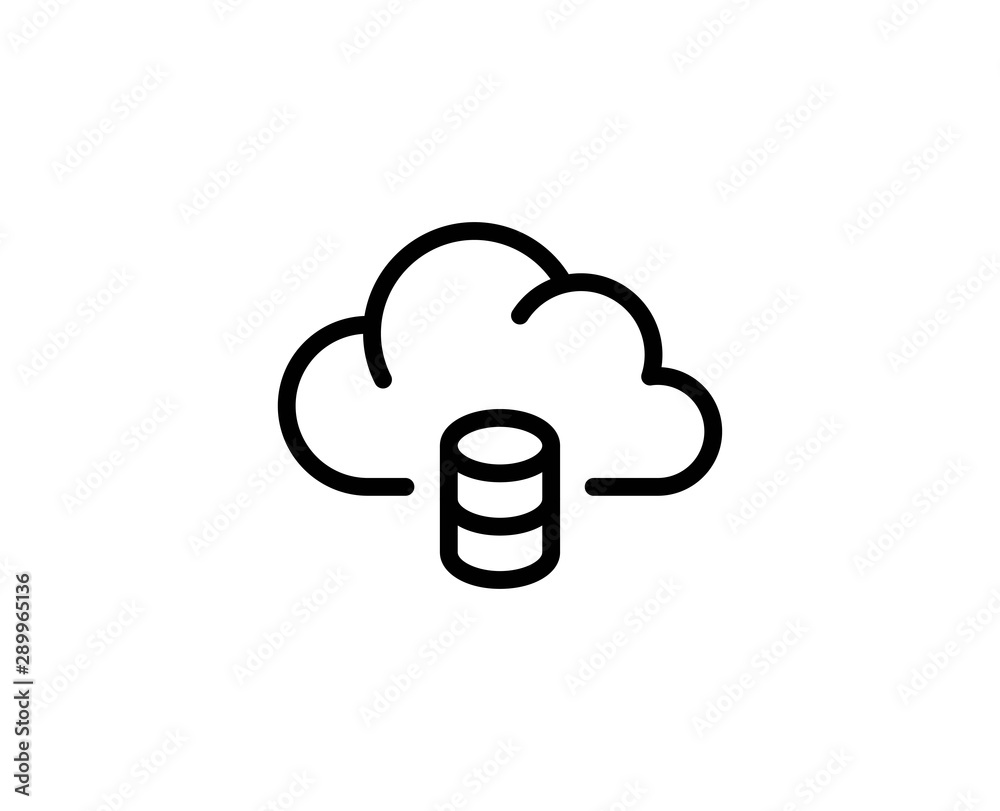 Cloud line icon