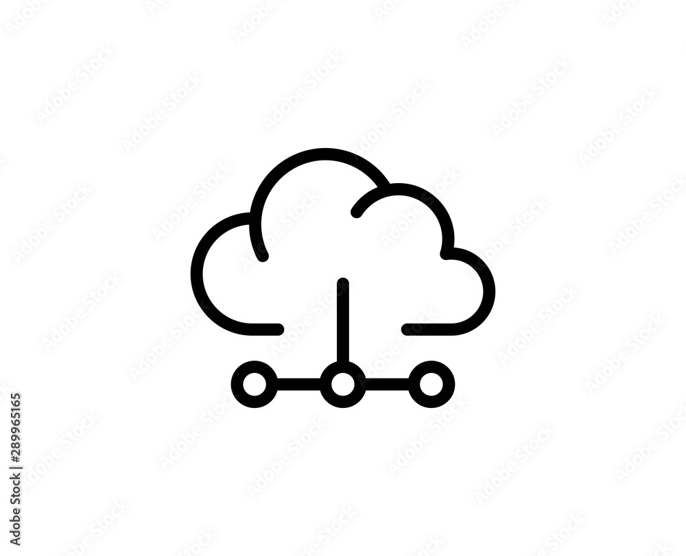 Cloud line icon Cloud line icon