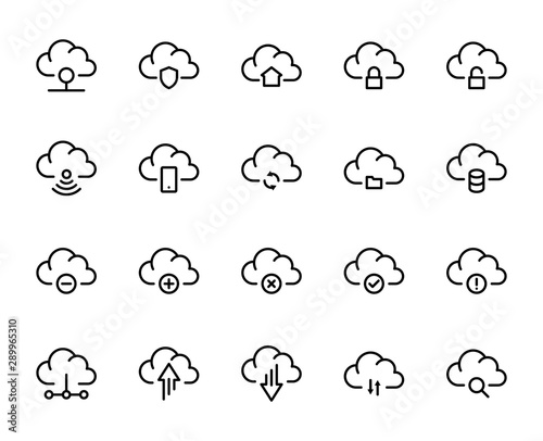 Clud icon set