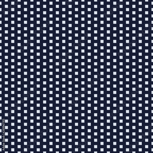 Small white square seamless pattern navy blue background vector