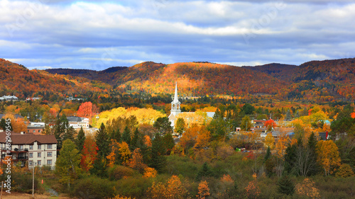 Mont Tremblant town in Quebec, Canada