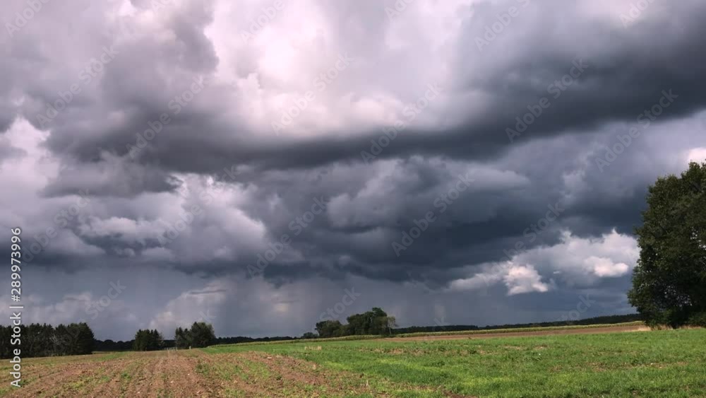 Dark rain clouds in the country Dark rain clouds in the country