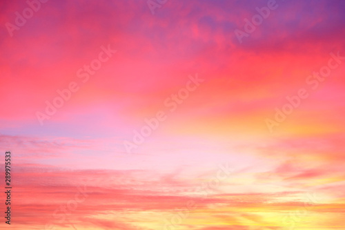 Beautiful orange purple violet yellow sunrise sky great as a background or photo resource © Ackab Photography