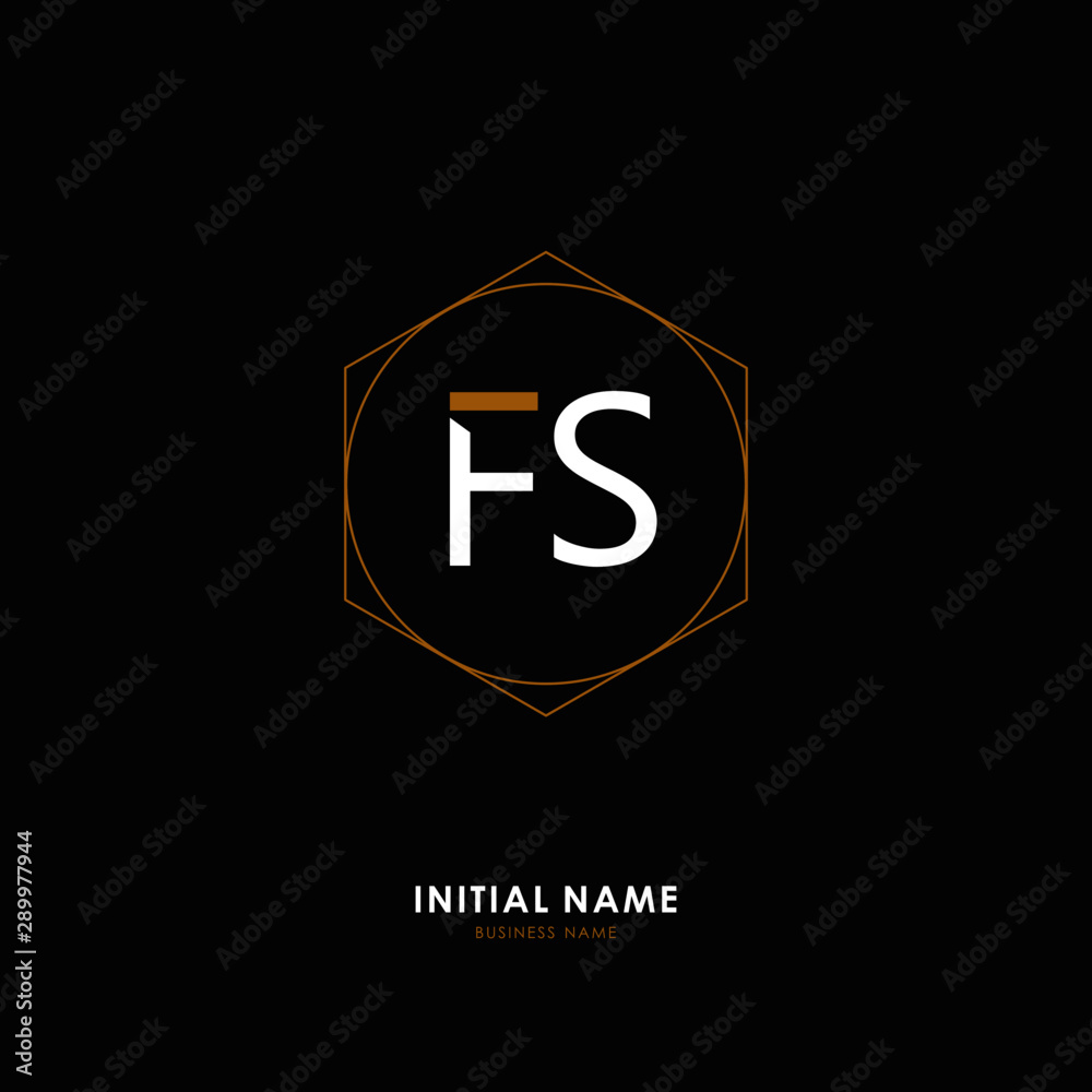 F S FS Initial logo letter with minimalist concept. Vector with scandinavian style logo. F S FS Initial logo letter with minimalist concept. Vector with scandinavian style logo.