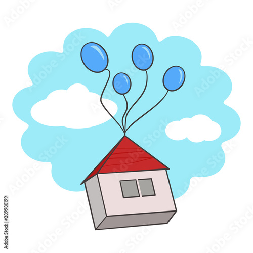 house in the air