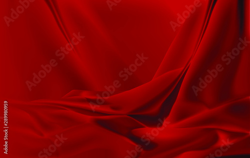 red silk cloth background 