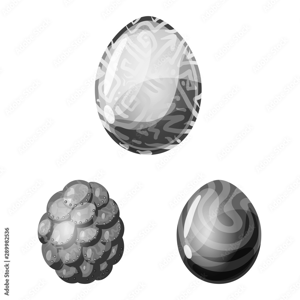 Vector illustration of monster and fantasy symbol. Collection of monster and big stock symbol for web. Vector illustration of monster and fantasy symbol. Collection of monster and big stock symbol for web.