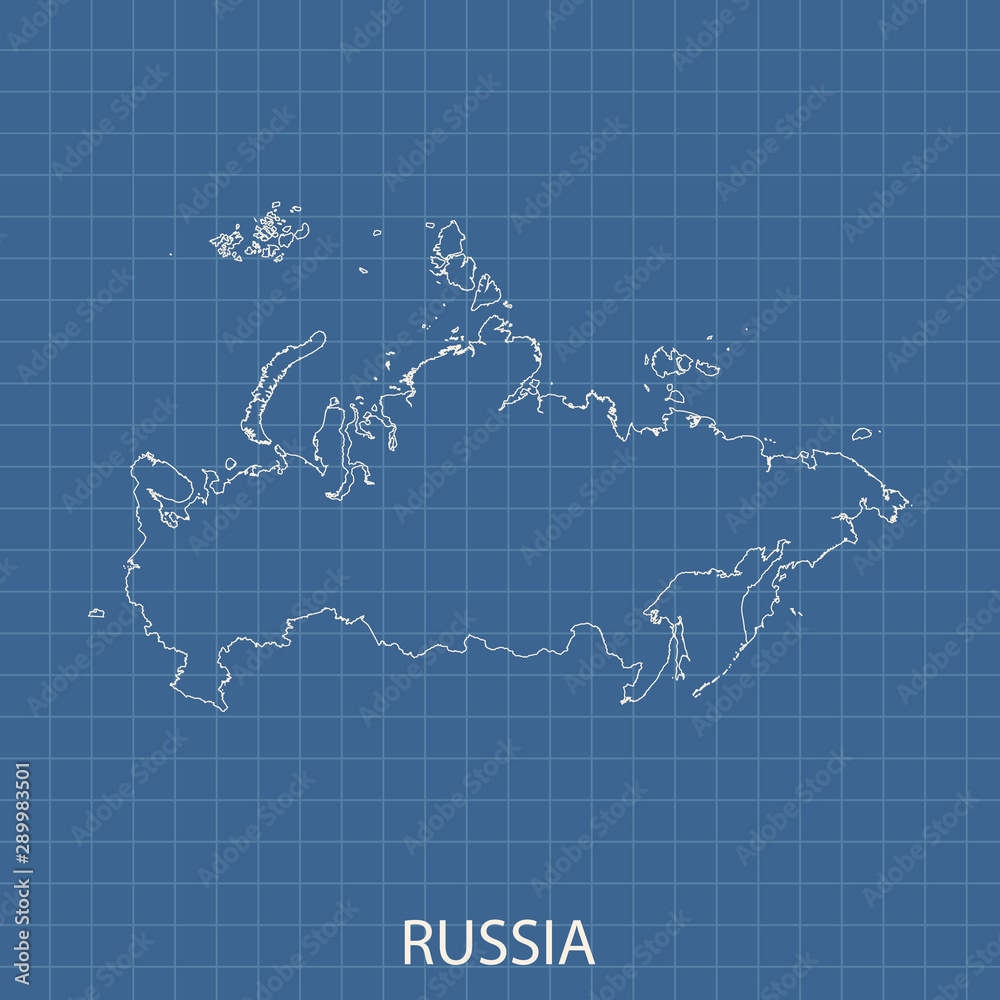 map of Russia