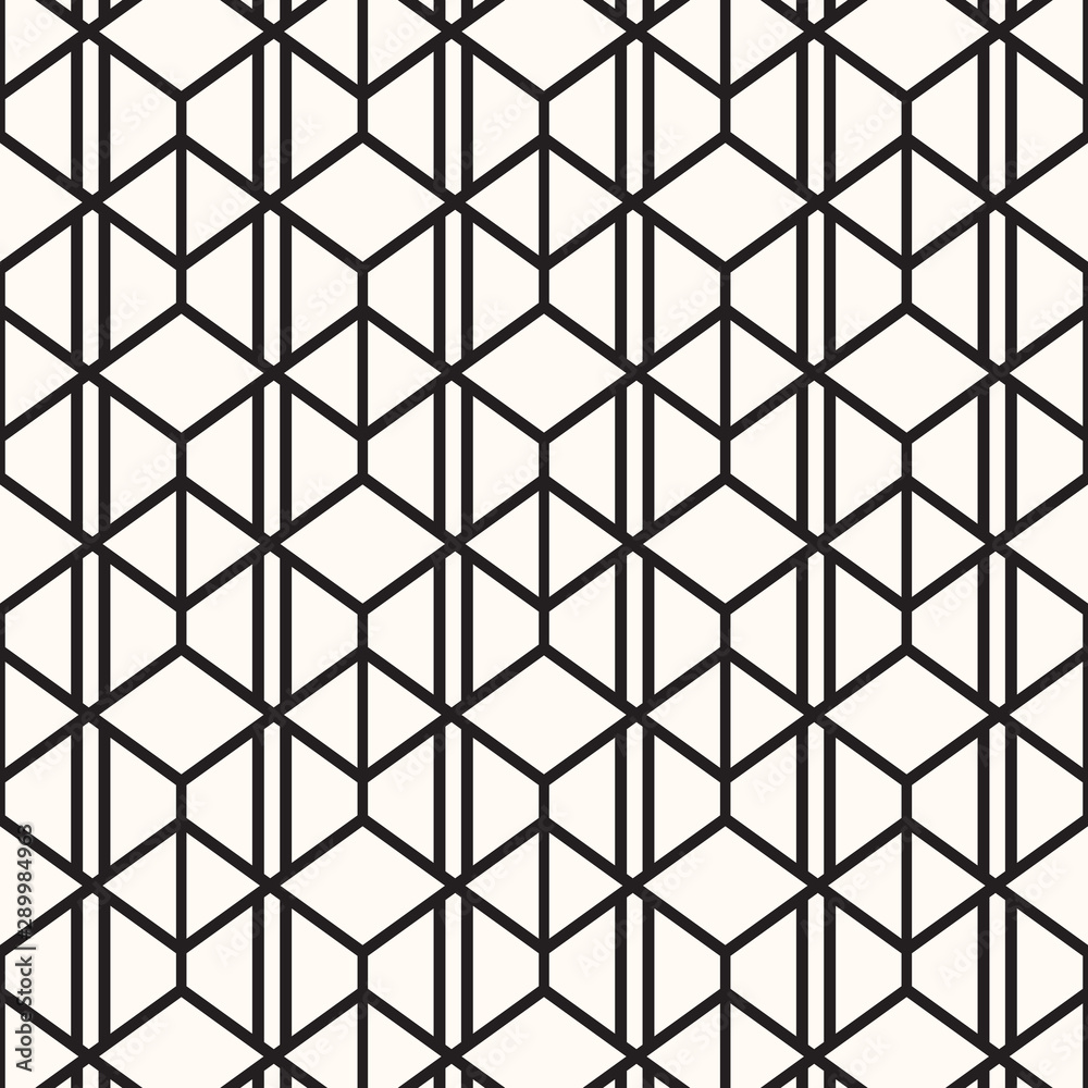 Fototapeta premium Pattern geometry of hexagon background. Pattern is on swatch panel.