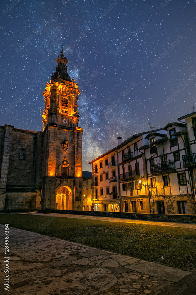 Usurbil bajo las estrellas