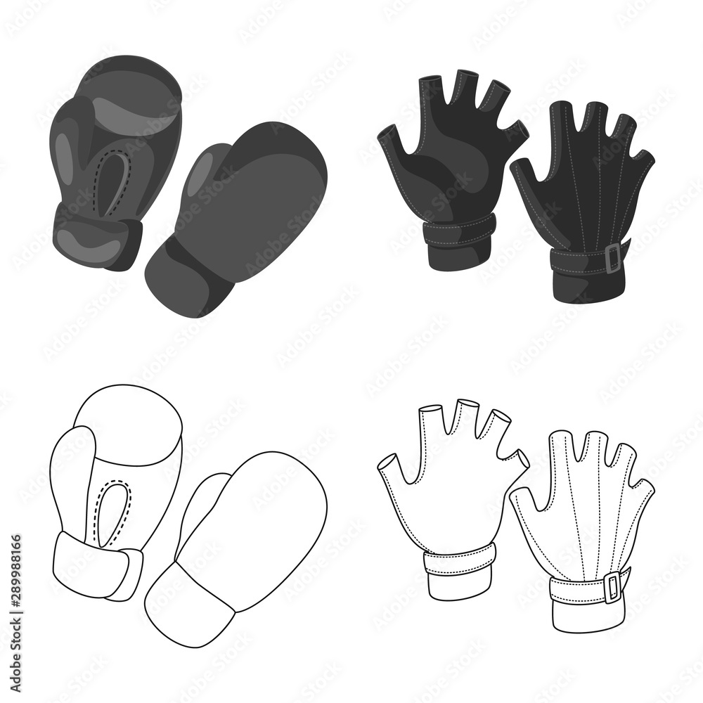 Fototapeta premium Vector design of silhouette and safety symbol. Collection of silhouette and comfort vector icon for stock.
