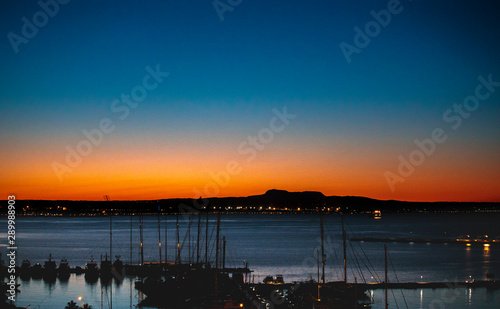 Amanecer en la Bahía de Palma de Mallorca