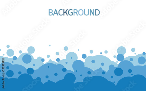 Water wave and bubble bottom background