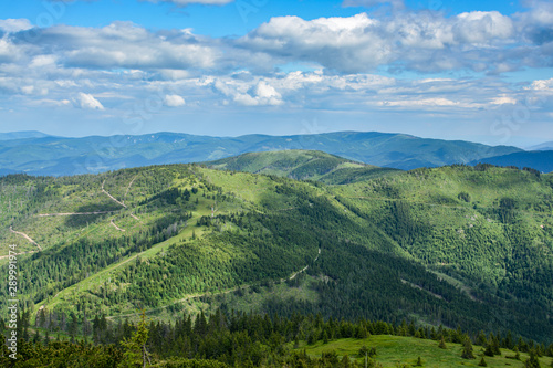 Fototapeta Naklejka Na Ścianę i Meble -  Beautiful view on Low Tatras mountain in Slovakia