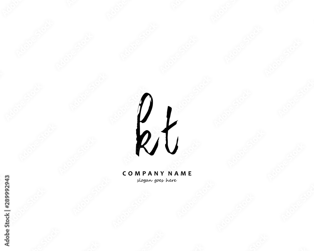 KT Initial letter logo template vector KT Initial letter logo template vector