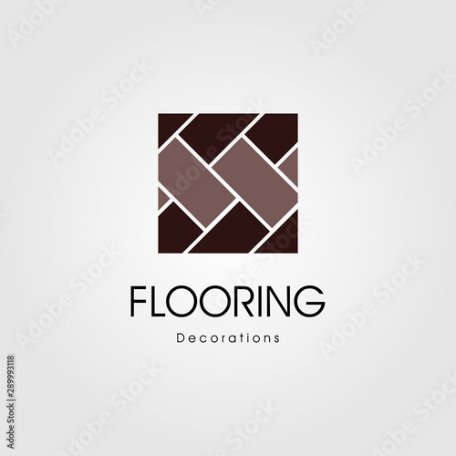 minimalist parquet flooring vinyl hardwood granite tile logo illustration