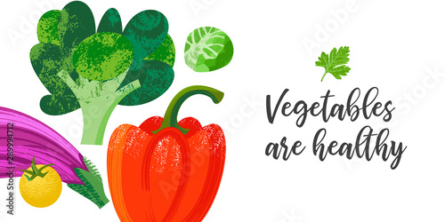 Happy world vegetarian day. Vector illustration with hand drawn unique textures.