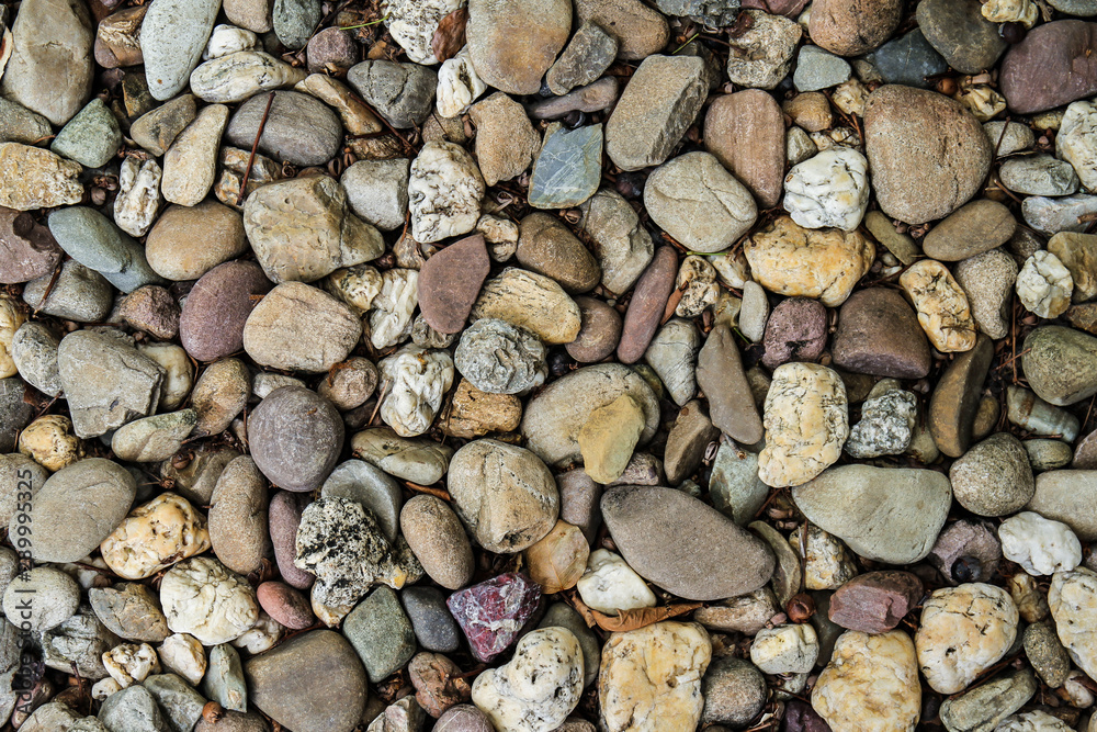 Brown Pebbles stone background Brown Pebbles stone background