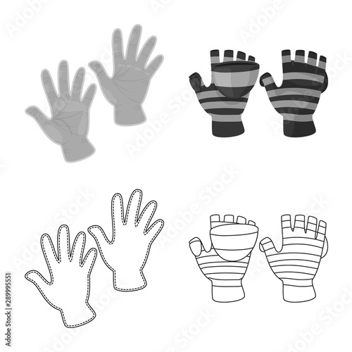 Isolated object of silhouette and safety symbol. Collection of silhouette and comfort stock symbol for web.