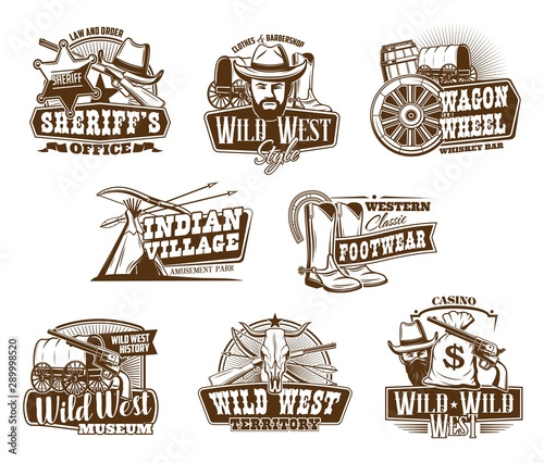 American Western, Wild West vintage icons