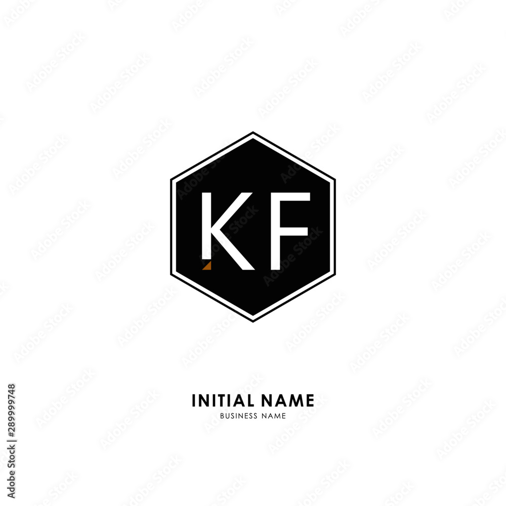 K F KF Initial logo letter with minimalist concept. Vector with scandinavian style logo. K F KF Initial logo letter with minimalist concept. Vector with scandinavian style logo.