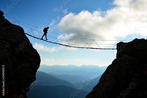 The adventurous traveler's mountaineering trip and spectacular landscapes