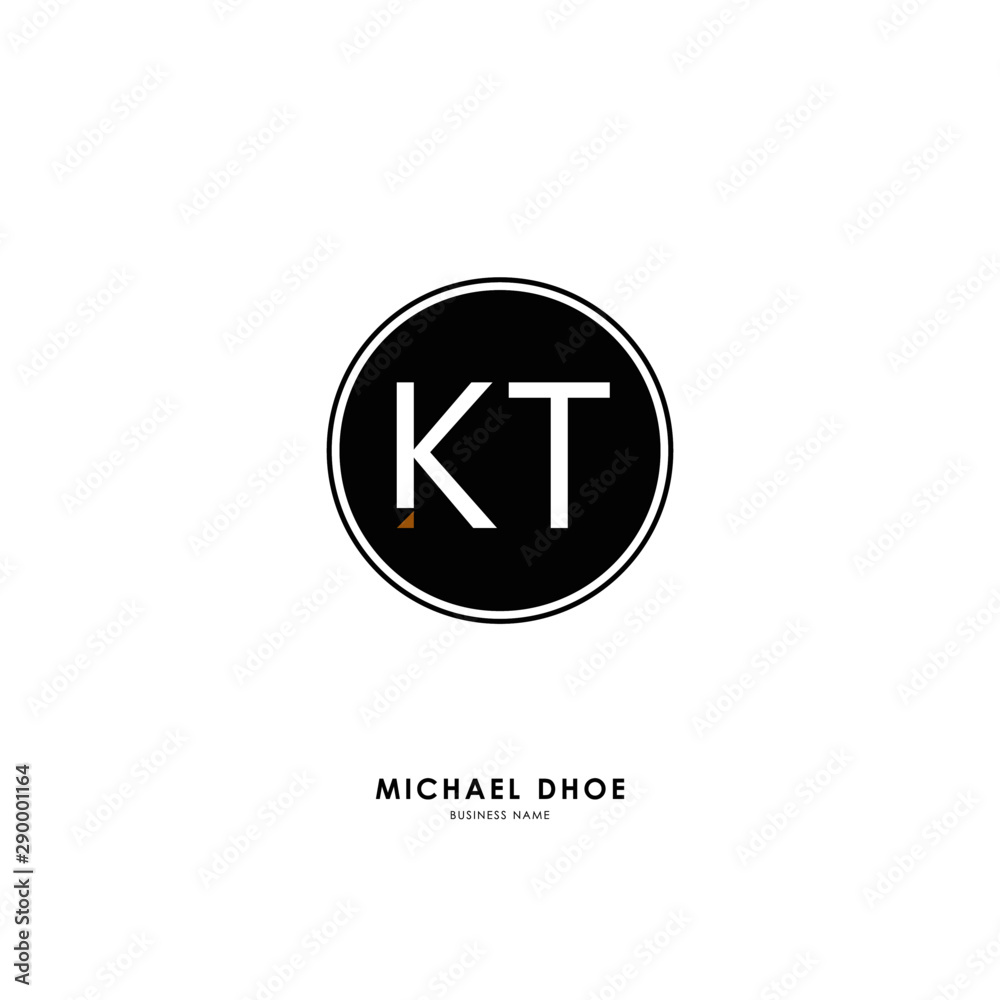 K T KT Initial logo letter with minimalist concept. Vector with scandinavian style logo. K T KT Initial logo letter with minimalist concept. Vector with scandinavian style logo.