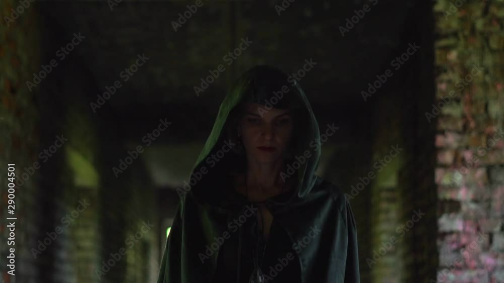 girl in a black cloak in the wreck girl in a black cloak in the wreck