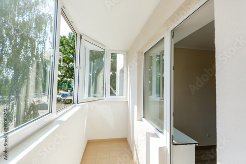 balcony plastic windows