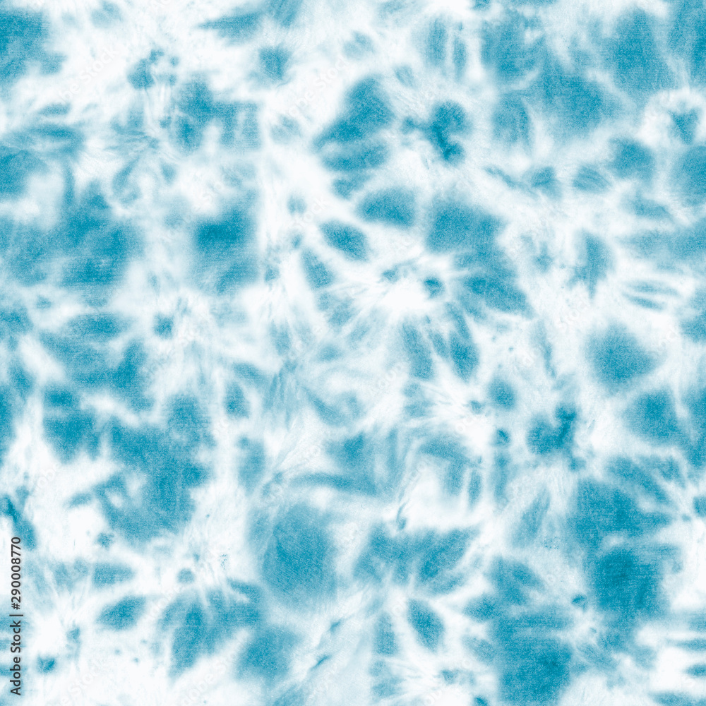 Tie dye shibori seamless pattern. Watercolour abstract texture.