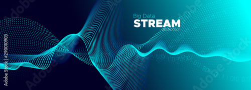 Particles Vector. Neon Streaming Backgrounds. 