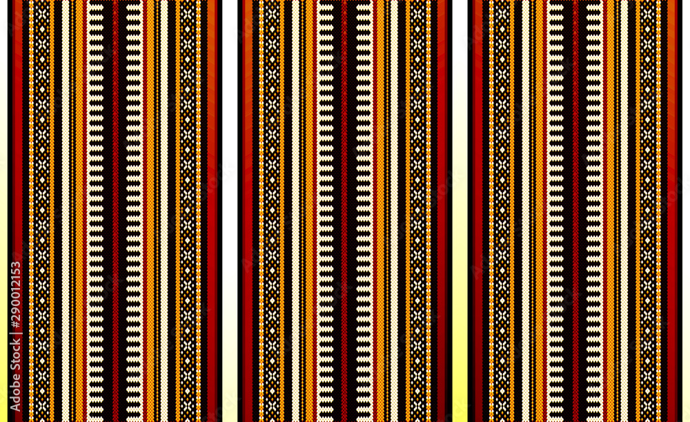 Beautifully Detailed Arabian Sadu Rug Texture Pattern - obrazy, fototapety, plakaty 