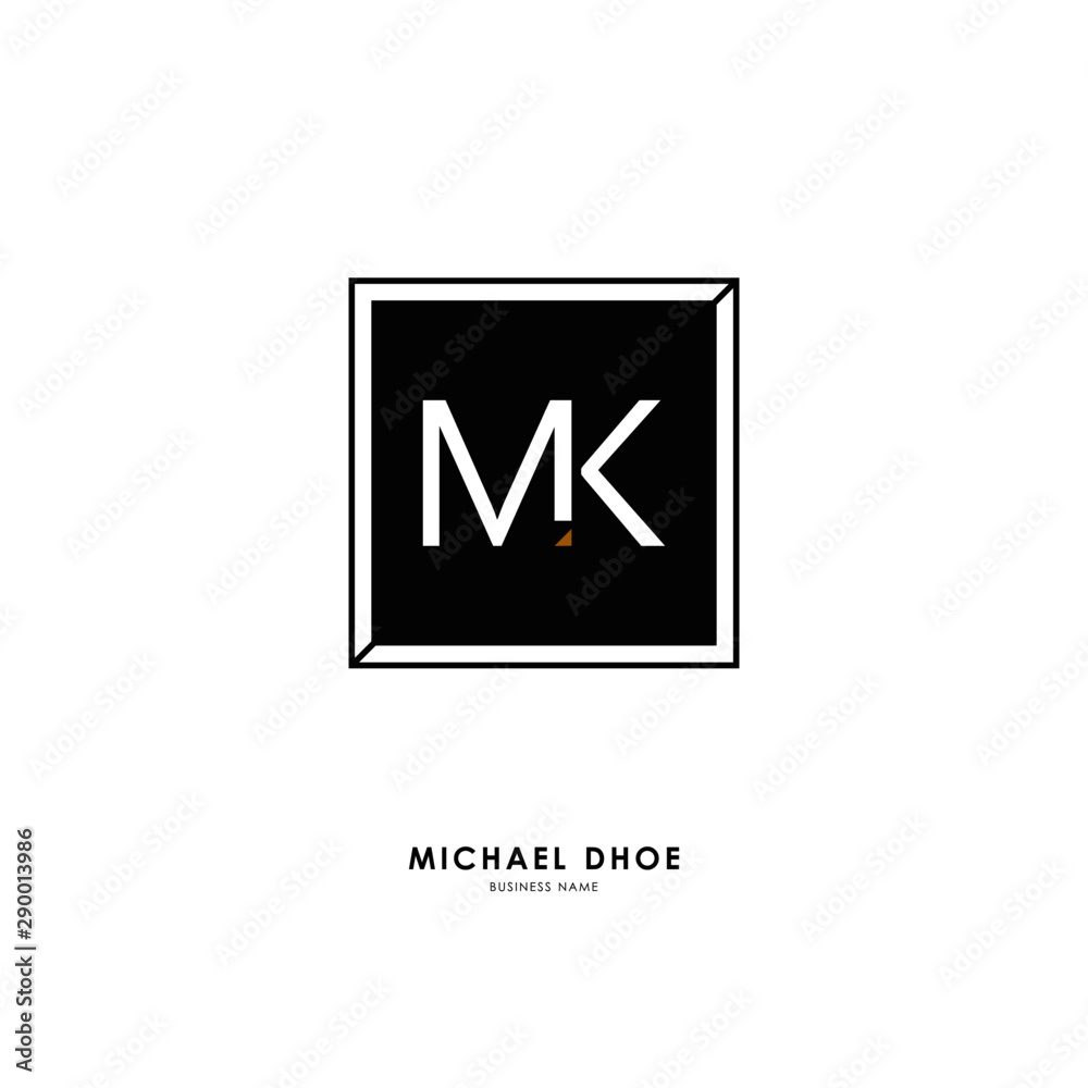 M K MK Initial logo letter with minimalist concept. Vector with scandinavian style logo. M K MK Initial logo letter with minimalist concept. Vector with scandinavian style logo.