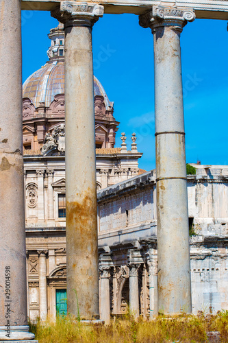 Roman Ruins and Church