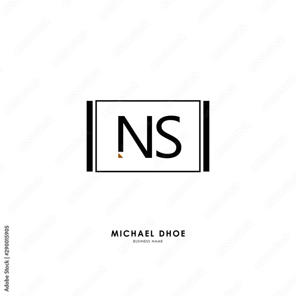 N S NS Initial logo letter with minimalist concept. Vector with scandinavian style logo. N S NS Initial logo letter with minimalist concept. Vector with scandinavian style logo.