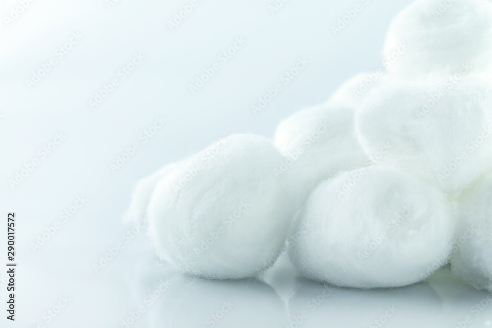 cotton ball white soft clean beauty health medicine on white background. cotton ball white soft clean beauty health medicine on white background.