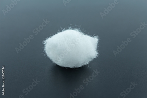 cotton ball white soft clean beauty health medicine on black background.