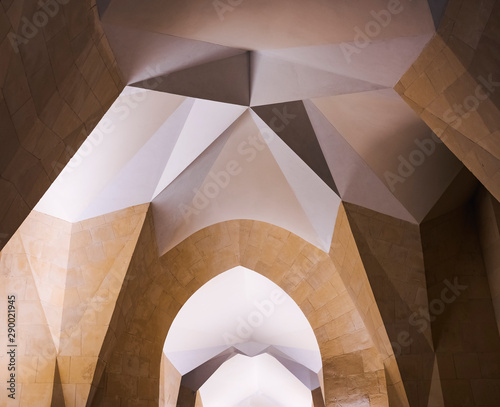 Architecture details Geometric wall Polygon texture graphic Art background 