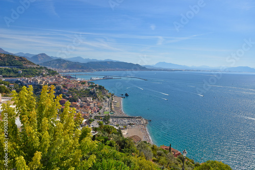 Raito, Italy, 09/15/2019. A day of vacation in a seaside town on the Amalfi coast. photo