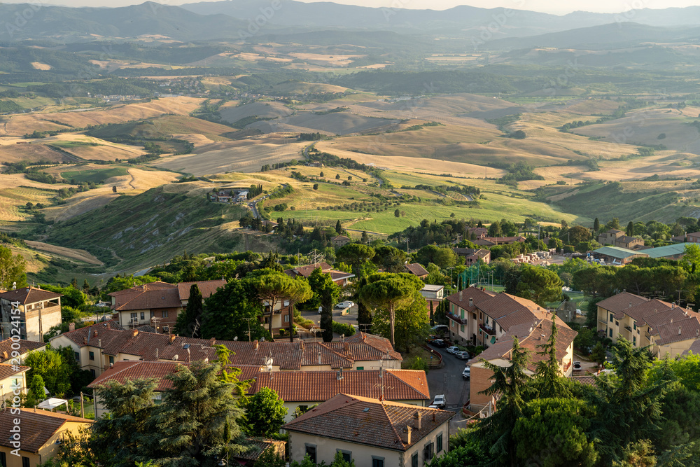 Panoramic view from Volterra, Tuscany