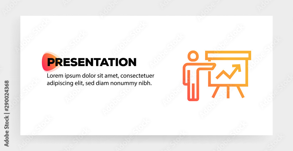 PRESENTATION ICON CONCEPT PRESENTATION ICON CONCEPT