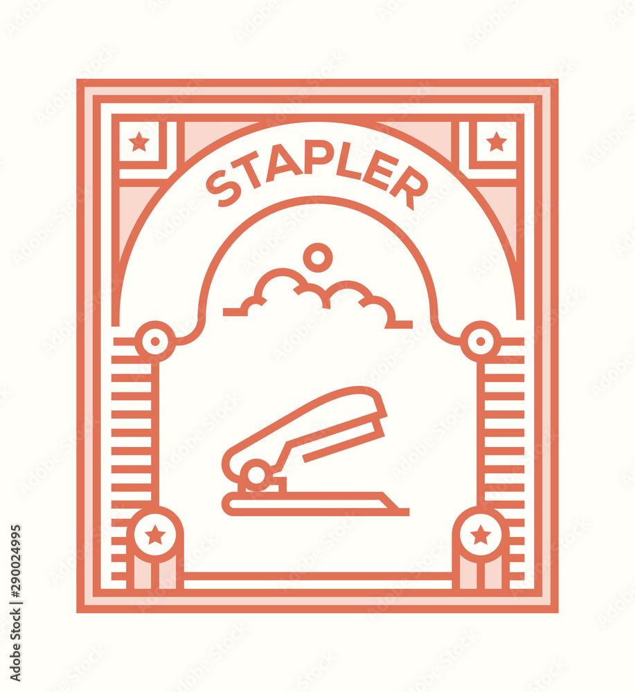 STAPLER ICON CONCEPT STAPLER ICON CONCEPT